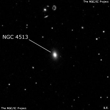 NGC 4513 - линзовидная галактика. Описание NGC 4513:, Галактика в созвездии Дракон