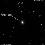 NGC 4513 - линзовидная галактика. Описание NGC 4513:, Галактика в созвездии Дракон