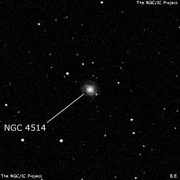 NGC 4514 - галактика. Описание NGC 4514:, Галактика в созвездии Волосы Вероники