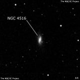 NGC 4516 - спиральная галактика с баром. Описание NGC 4516:, Галактика в созвездии Волосы Вероники