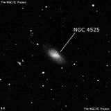 NGC 4525 - спиральная галактика с баром. Описание NGC 4525:, Галактика в созвездии Волосы Вероники