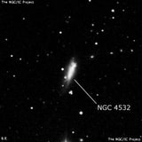 NGC 4532 - галактика неправильной формы. Описание NGC 4532:, Галактика в созвездии Дева