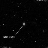 NGC 4543 - эллиптическая галактика. Описание NGC 4543:, Галактика в созвездии Дева