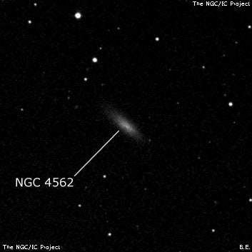 NGC 4562 - спиральная галактика с баром. Описание NGC 4562:, Галактика в созвездии Волосы Вероники