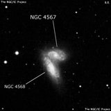 NGC 4567 - галактика. Описание NGC 4567:, Галактика в созвездии Дева