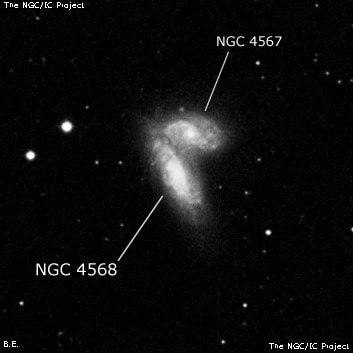 NGC 4568 - галактика. Описание NGC 4568:, Галактика в созвездии Дева