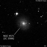 NGC 4571 - спиральная галактика. Описание NGC 4571:, Галактика в созвездии Волосы Вероники