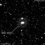 NGC 4573 - спиральная галактика с баром. Описание NGC 4573:, Галактика в созвездии Центавр