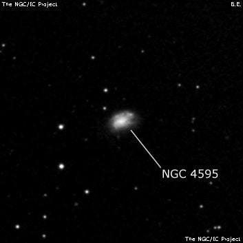 NGC 4595 - спиральная галактика с баром. Описание NGC 4595:, Галактика в созвездии Волосы Вероники