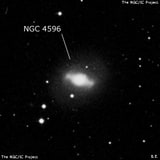 NGC 4596 - спиральная галактика с баром. Описание NGC 4596:, Галактика в созвездии Дева