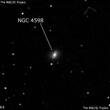 NGC 4598 - спиральная галактика с баром. Описание NGC 4598:, Галактика в созвездии Дева