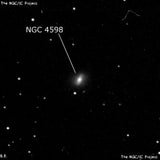 NGC 4598 - спиральная галактика с баром. Описание NGC 4598:, Галактика в созвездии Дева