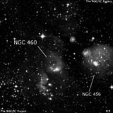 NGC 460 - рассеянное скопление звёзд. Описание NGC 460:, Комплекс туманностей в созвездии Тукан