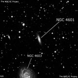 NGC 4601 - спиральная галактика с баром. Описание NGC 4601:, Галактика в созвездии Центавр
