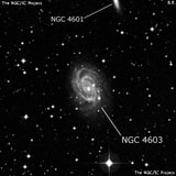 NGC 4603 - спиральная галактика с баром. Описание NGC 4603:, Галактика в созвездии Центавр