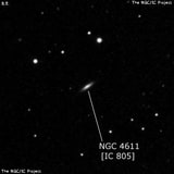 NGC 4611 - галактика. Описание NGC 4611:, Галактика в созвездии Волосы Вероники