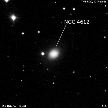 NGC 4612 - спиральная галактика с баром. Описание NGC 4612:, Галактика в созвездии Дева