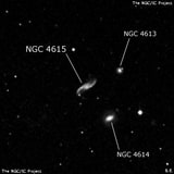 NGC 4615 - галактика. Описание NGC 4615:, Галактика в созвездии Волосы Вероники