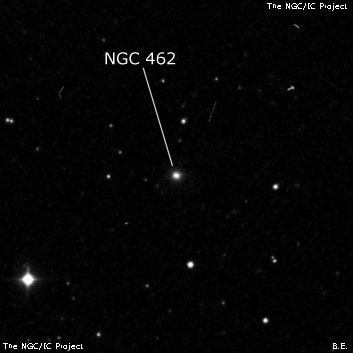 NGC 462 - эллиптическая галактика. Описание NGC 462:, Галактика в созвездии Рыбы