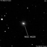 NGC 4620 - линзовидная галактика. Описание NGC 4620:, Галактика в созвездии Дева