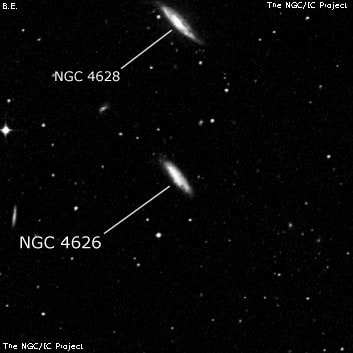 NGC 4626 - галактика. Описание NGC 4626:, Галактика в созвездии Дева