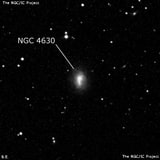 NGC 4630 - галактика неправильной формы. Описание NGC 4630:, Галактика в созвездии Дева