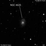 NGC 4635 - спиральная галактика с баром. Описание NGC 4635:, Галактика в созвездии Волосы Вероники