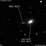 NGC 4637 - линзовидная галактика. Описание NGC 4637:, Галактика в созвездии Дева