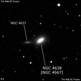NGC 4638 - галактика. Описание NGC 4638:, Объект глубокого космоса в созвездии Дева