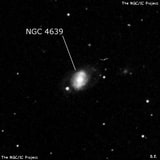 NGC 4639 - спиральная галактика с баром. Описание NGC 4639:, Галактика в созвездии Дева