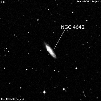 NGC 4642 - галактика. Описание NGC 4642:, Галактика в созвездии Дева