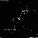 NGC 4644 - спиральная галактика с баром. Описание NGC 4644:, Галактика в созвездии Большая Медведица