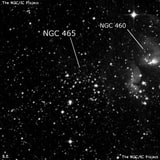 NGC 465 - рассеянное скопление звёзд. Описание NGC 465:, Рассеянное скопление в созвездии Тукан