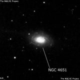 NGC 4651 - галактика. Описание NGC 4651:, Галактика в созвездии Волосы Вероники