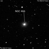 NGC 466 - линзовидная галактика. Описание NGC 466:, Галактика в созвездии Тукан