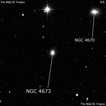NGC 4673 - эллиптическая галактика. Описание NGC 4673:, Галактика в созвездии Волосы Вероники