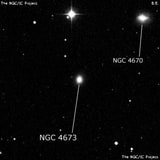 NGC 4673 - эллиптическая галактика. Описание NGC 4673:, Галактика в созвездии Волосы Вероники