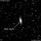 NGC 4679 - спиральная галактика с баром. Описание NGC 4679:, Галактика в созвездии Центавр