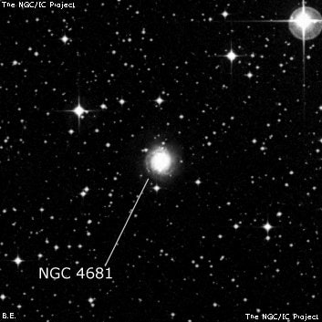 NGC 4681 - галактика. Описание NGC 4681:, Галактика в созвездии Центавр