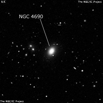 NGC 4690 - галактика. Описание NGC 4690:, Галактика в созвездии Дева