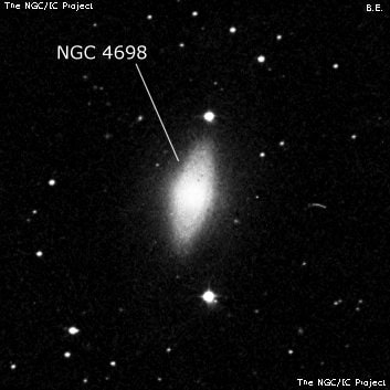 NGC 4698 - галактика. Описание NGC 4698:, Галактика в созвездии Дева