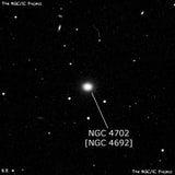 NGC 4702 - эллиптическая галактика. Описание NGC 4702:, Галактика в созвездии Волосы Вероники