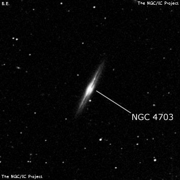 NGC 4703 - спиральная галактика. Описание NGC 4703:, Галактика в созвездии Дева