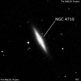 NGC 4710 - линзовидная галактика. Описание NGC 4710:, Галактика в созвездии Волосы Вероники
