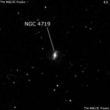 NGC 4719 - спиральная галактика с баром. Описание NGC 4719:, Галактика в созвездии Гончие Псы
