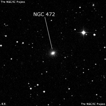 NGC 472 - линзовидная галактика. Описание NGC 472:, Галактика в созвездии Рыбы