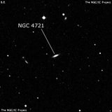 NGC 4721 - линзовидная галактика. Описание NGC 4721:, Галактика в созвездии Волосы Вероники