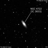 NGC 4722 - линзовидная галактика. Описание NGC 4722:, Галактика в созвездии Ворон