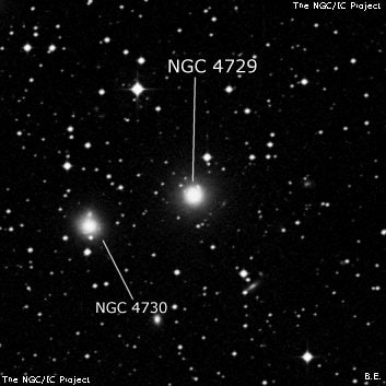 NGC 4729 - эллиптическая галактика. Описание NGC 4729:, Галактика в созвездии Центавр