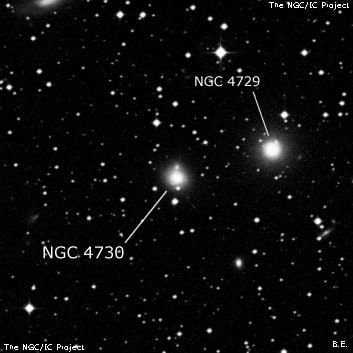 NGC 4730 - галактика. Описание NGC 4730:, Галактика в созвездии Центавр